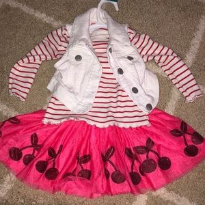 Gymboree cherry outfit.